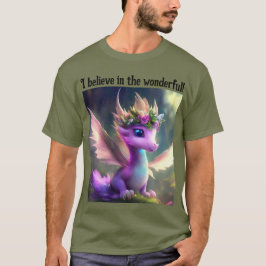Jag tror på det underbara! (Lila Fairy Dragon) T Shirt