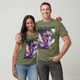 Jag tror på det underbara! (Lila Fairy Dragon) T Shirt