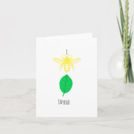 Jag tror på dig (Bee Leaf) Kort