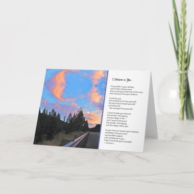 Jag tror på dig... kort (Framsida)