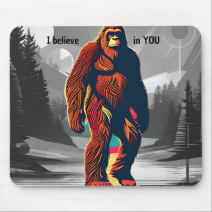 Jag tror på dig när du tänder Bigfoot Sasquatch Musmatta