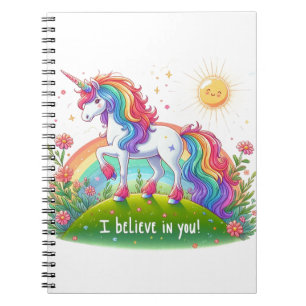 Jag tror på dig.. unicorns anteckningsbok