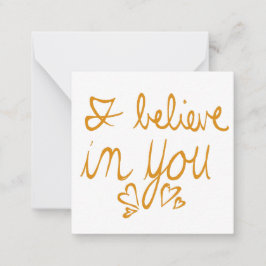 Jag tror på dig Valentine Anteckningskort