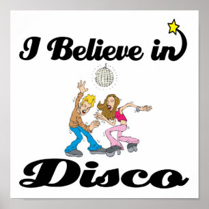 Jag tror på disco poster