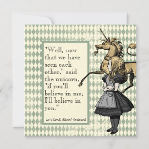 Jag tror på ditt Unicorn Flat Card