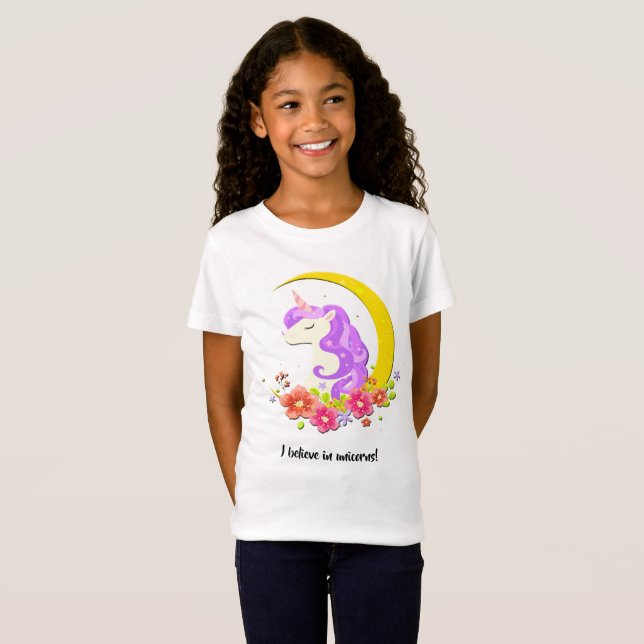 Jag tror på enhörningar T-Shirt (Hel framsida)