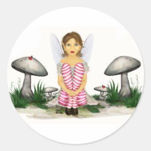 Jag tror på Fairy Stickers Runt Klistermärke