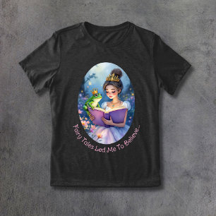 Jag tror på Fairy Tale Endings Cute Princess T Shirt