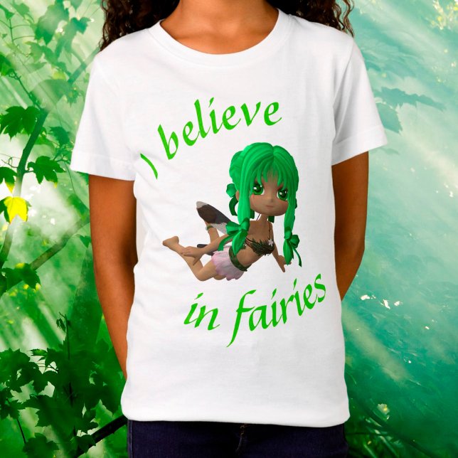 Jag tror på feer T-Shirt för flickor (Skapare uppladdad)