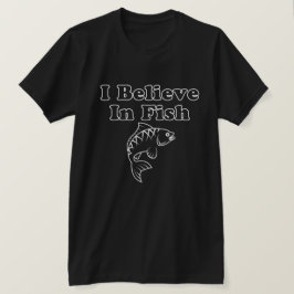 Jag tror på fisk t shirt