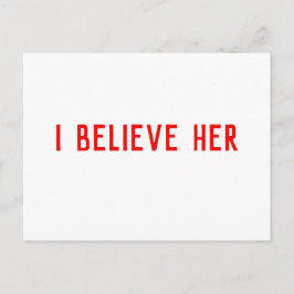 Jag tror på henne vykort