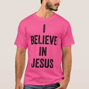 Jag tror på Jesus Shirt för kristna i svart T