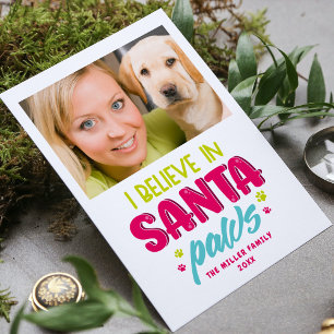 Jag tror på julfoto i Santa Tassar Pets Hundar