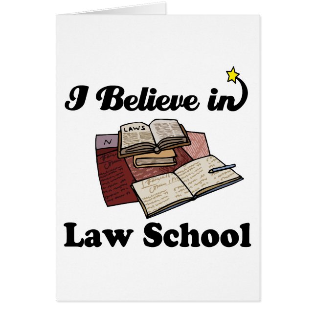 Jag tror på juridik hälsningskort (Framsidan)