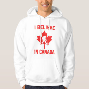 Jag tror på Kanada - Lusnyt Bigfoot Hoodie