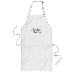 Jag tror på Karma APRON Långt Förkläde