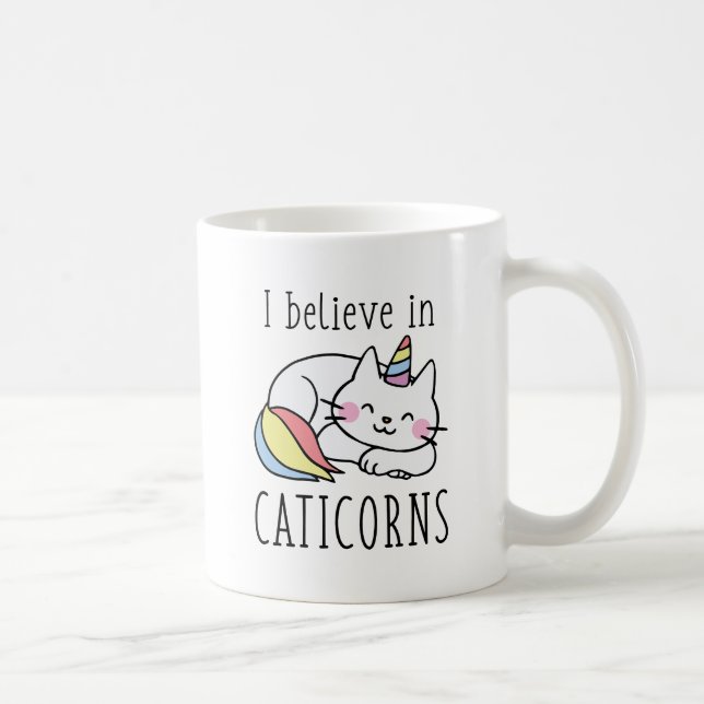 Jag tror på katter kaffemugg (Höger)