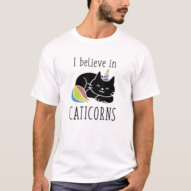 Jag tror på katter t shirt (Framsida)
