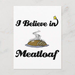 jag tror på köttfärslimpa vykort