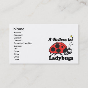 Jag tror på ladybugs visitkort