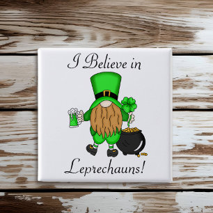 Jag tror på Leprechaunsar! Knapp