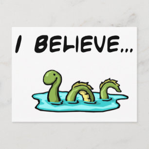Jag tror på Loch Ness Monster Vykort