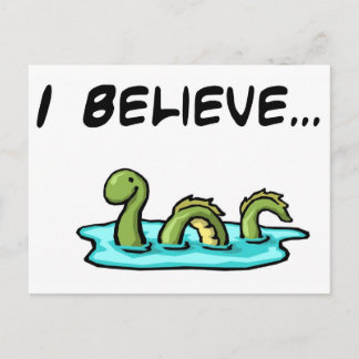 Jag tror på Loch Ness Monster Vykort