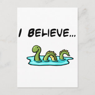 Jag tror på Loch Ness Monster Vykort