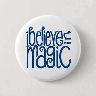 Jag tror på Magic blue Button Knapp