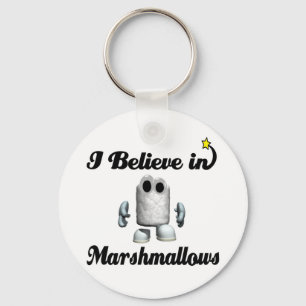 Jag tror på marshmallow nyckelring
