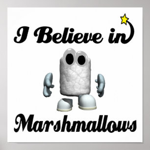 Jag tror på marshmallow poster