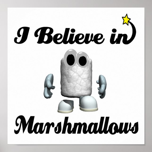 Jag tror på marshmallow poster (Framsidan)