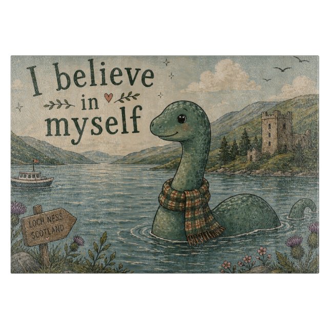 Jag tror på mig själv fantasifull Loch Ness Monste (Framsidan)