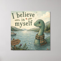 Jag tror på mig själv fantasifull Loch Ness Monste