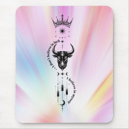 Jag tror på mig själv Pastel Aura Trader Symbol Musmatta