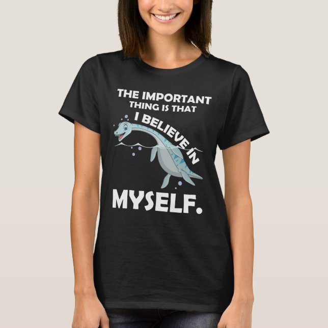Jag tror på min Loch Ness Monster Nessie T Shirt (Framsida)