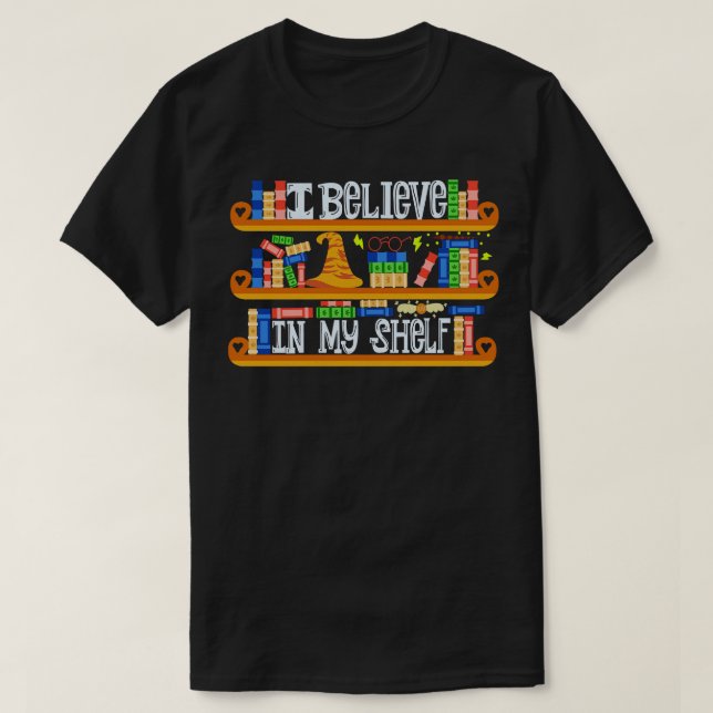Jag tror på min ShBooks-funny T Shirt (Design framsida)