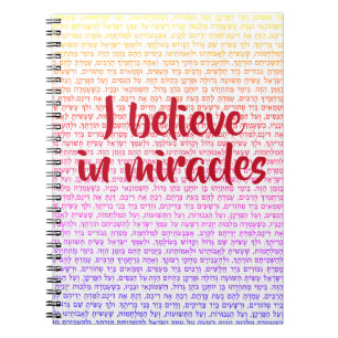 Jag tror på Miracles Hanukkah Anteckningsbok