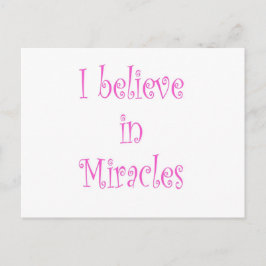 Jag tror på Miracles Vykort