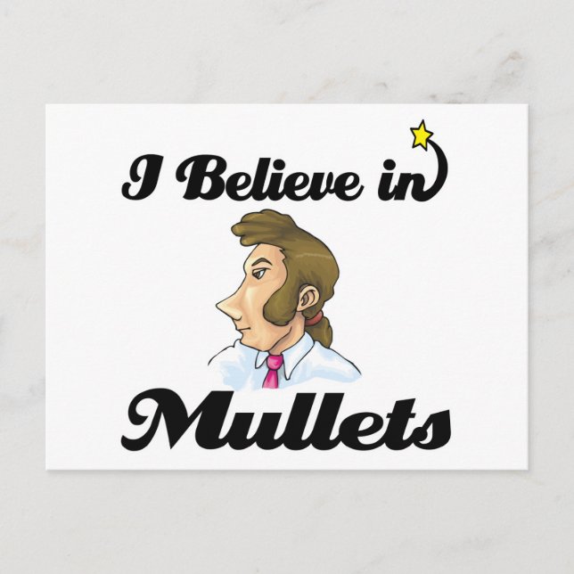 jag tror på mullets vykort (Framsida)