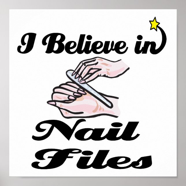 Jag tror på nagel-filer poster (Framsidan)