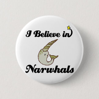 Jag tror på narwhals knapp