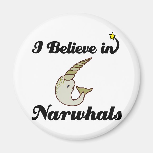 Jag tror på narwhals magnet (Framsidan)