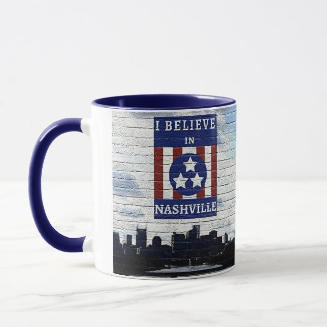 JAG TROR PÅ NASHVILLE MUGG (Vänster)