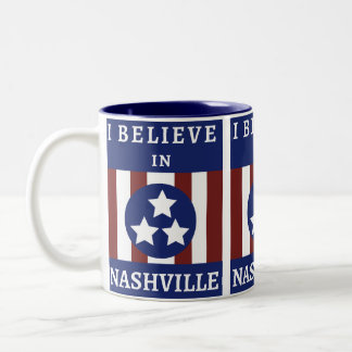 JAG TROR PÅ NASHVILLE - OCH DET SYNES! Två-Tonad MUGG