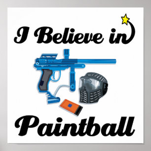 Jag tror på paintball poster