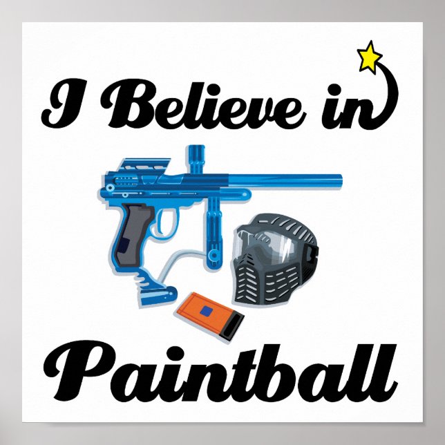 Jag tror på paintball poster (Framsidan)