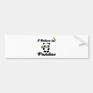Jag tror på pandor bildekal