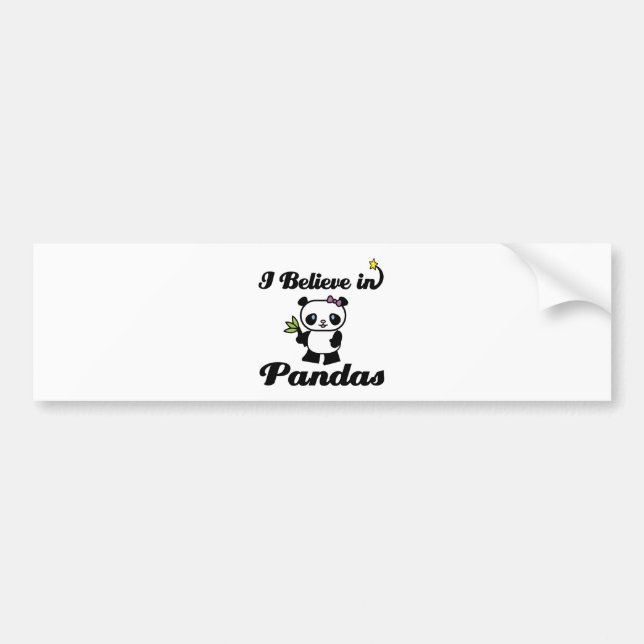 Jag tror på pandor bildekal (Framsidan)