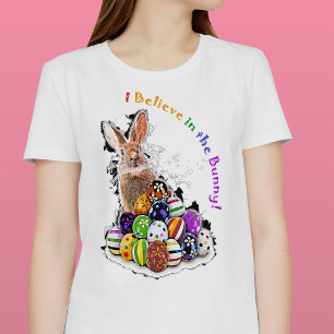 Jag tror på påskharen! Påskharens ägg T Shirt